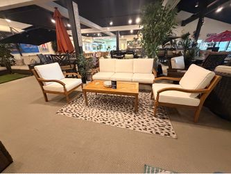 4pc acacia wood set outdoor