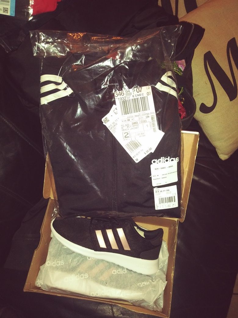 Adidas jacket and shoes