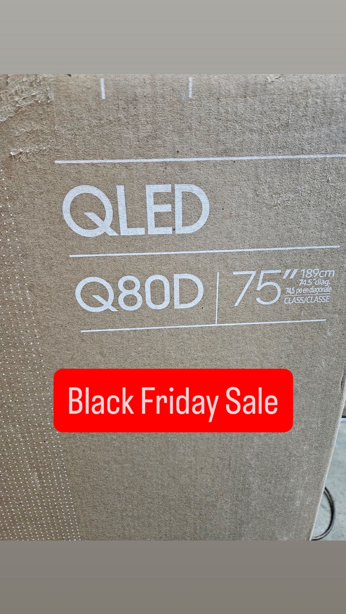 SAMSUNG 75-Inch Class QLED 4K Q80D Series Quantum HDR+ Smart TV w/Dolby Atmos, Object Tracking Sound Lite, Direct Full Array, Motion Xcelerator, Alexa