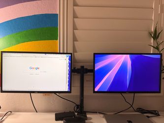 2 dell 27inch monitor + stand