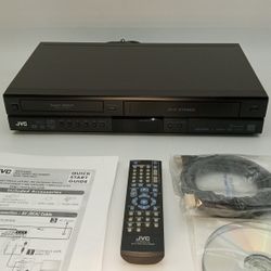 JVC, DVD Recorder/VCR with Remote, Manual And Cable. HDMI Output. Works Fine!
