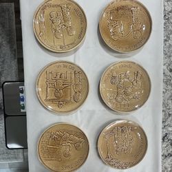 Collectors Plates 6pc Set