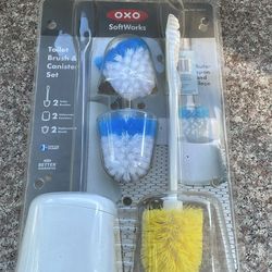 OXO Toilet Brush and Canister Set