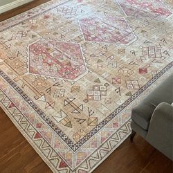 LOLOI - 9x12 Skye Gold/Blush Rug