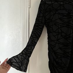Sheer Sexy Ruched Dress 