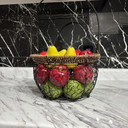 vintage fruit basket
