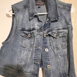 Womens Denim Vest Jacket Sleeveless