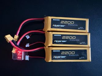 Liperior 3S LiPo Batteries 2200mAh 35C – Set of 3