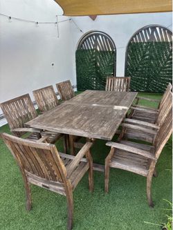 6-8 Person Teak Outdoor Dining Table