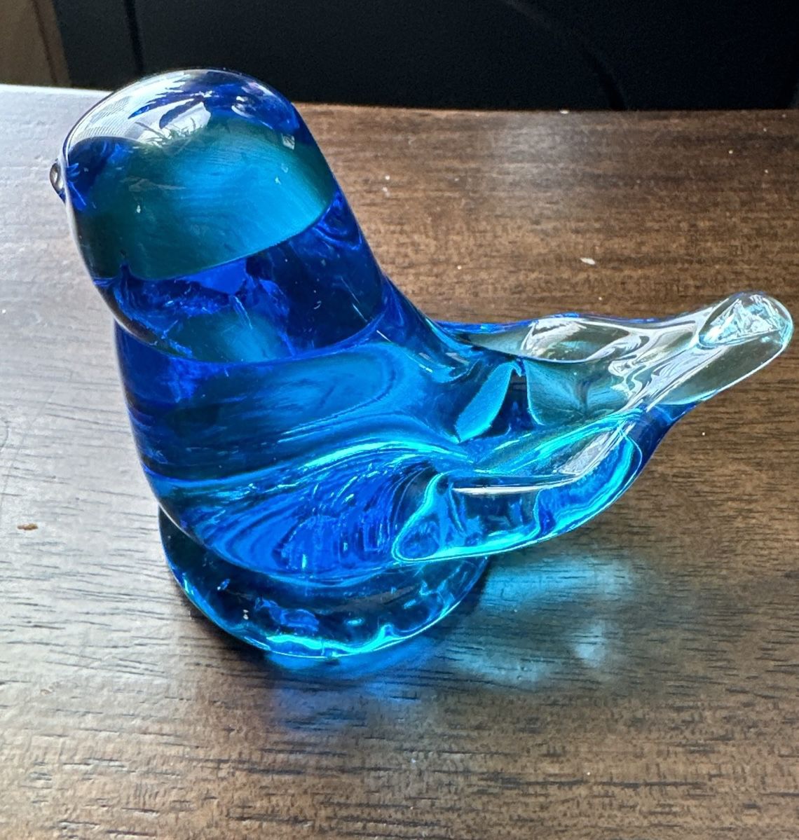  Bluebird Of Happiness 2007 Signed Leonard 3” Art Glass 
