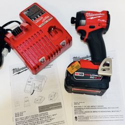 🔥 Milwaukee FUEL M18 Impact Drill + 5.0Ah Battery + M18 & M12 Charger