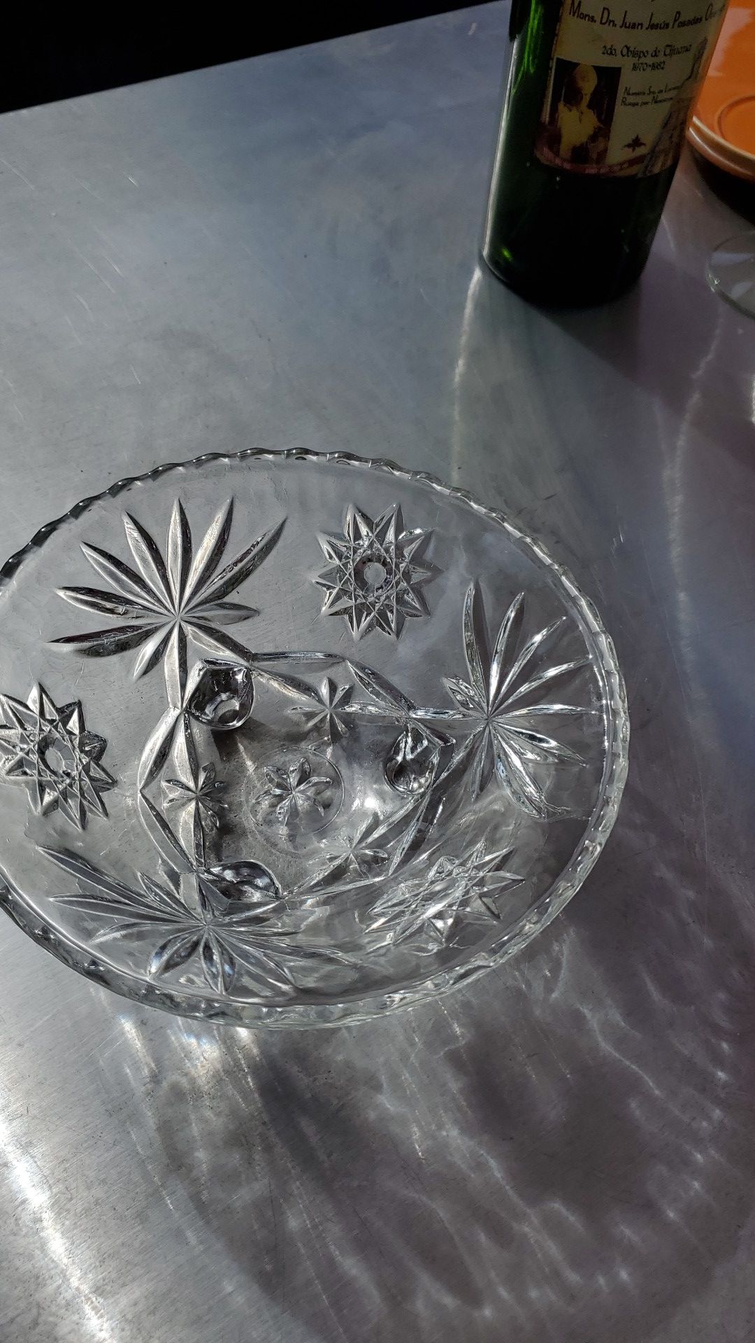 Glass serving dish
