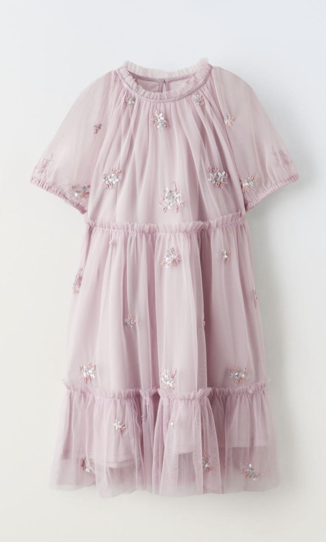 zara short embroidered dress Bree Embroidered Dress White / S main image 1