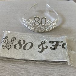 Crystal Tiara Crown And Fabulous 80 Years Old 