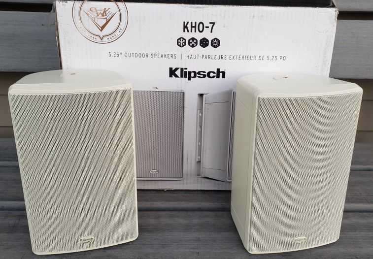 Klipsch KHO-7 Outdoor Indoor Speakers (Psir) 5.25"