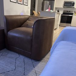 Cordoba Upholstered Swivel Barrel Chair -all Modern 