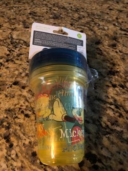 3 Disney Mickey zippy reusable cups new $3