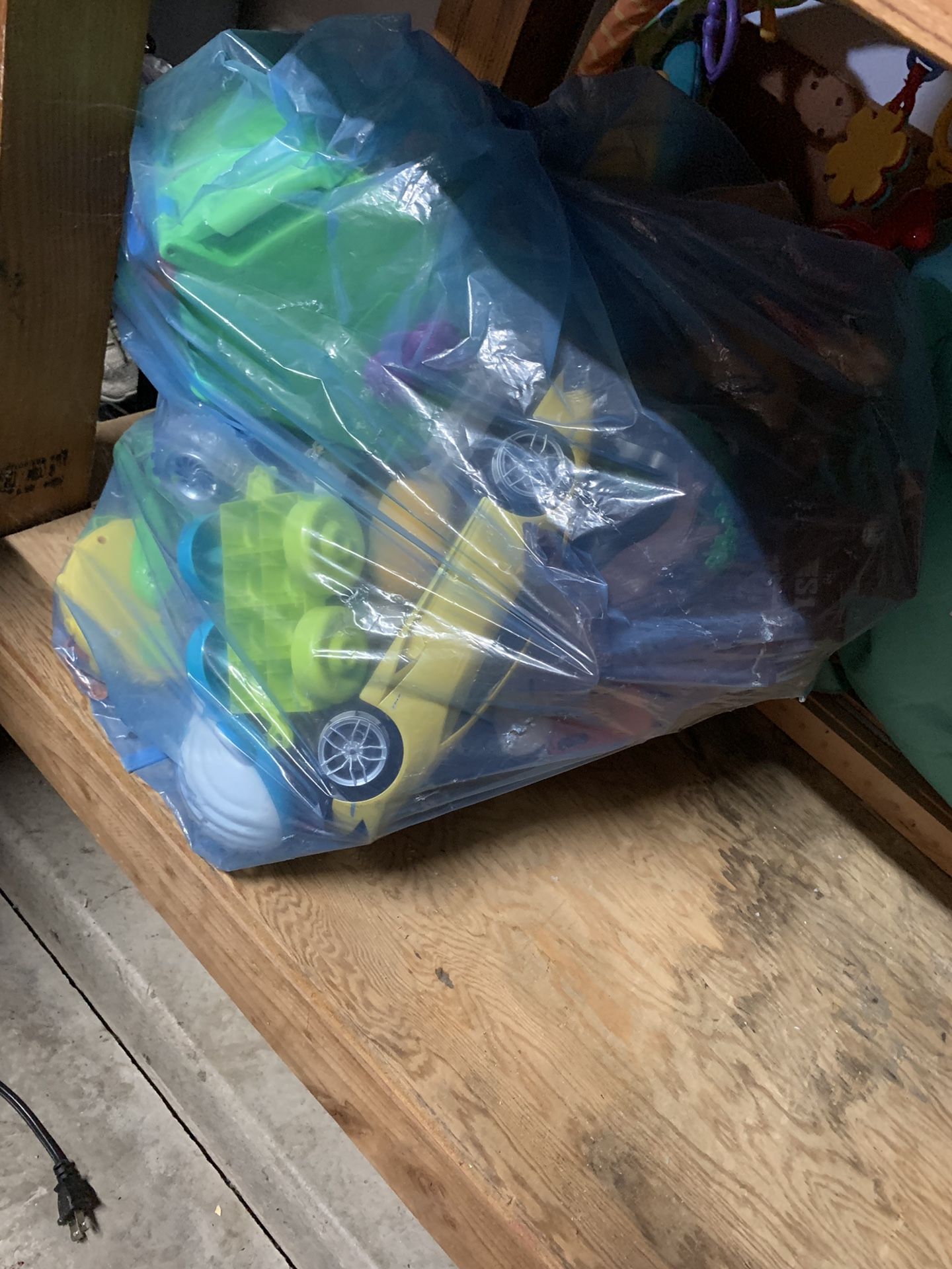 Bag of kids toys