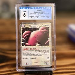 CGC 6 Blissey 2010 HeartGold & SoulSilver 106/123 Holo Pokemon Card Blue Label