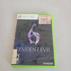 Resident Evil 6 RE6 Xbox 360 Video Game