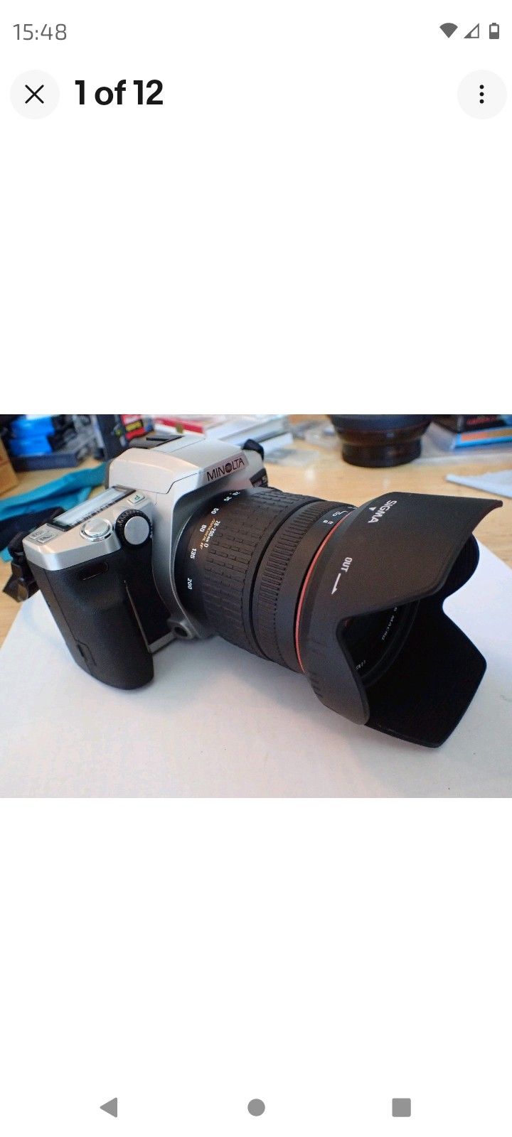 Film Camera Minolta Maxxum 5 w/ Sigma 28-200mm F3.5-5.6 Aspherical Macro / NEW