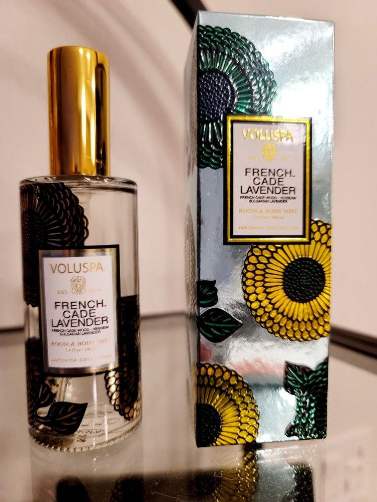 VOLUPSA FRENCH CADE LAVENDER BODY & ROOM SPRAY 3.4 OZ
