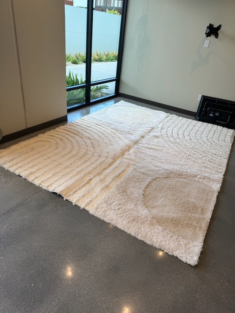 Maren Hazy Swirls Rug Beige