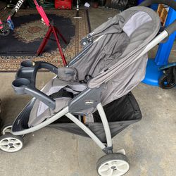 Chico car Seat + Base and stroller