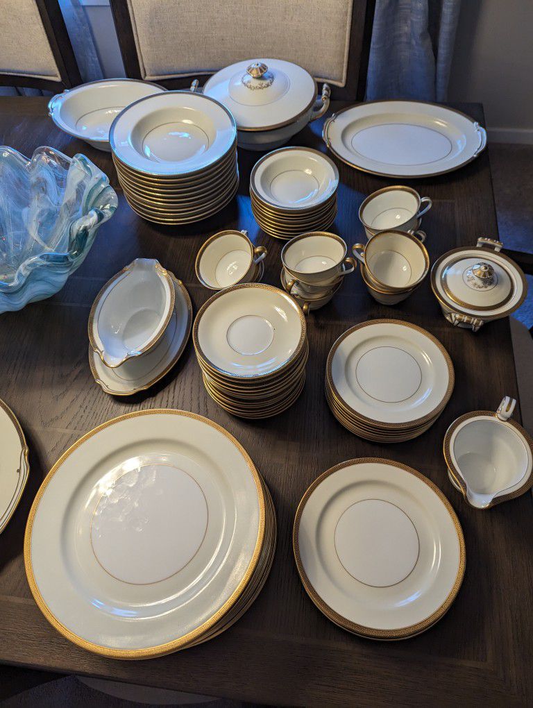 Gold Plated Noritake Service For 12