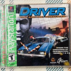 Driver You Are the Wheelman PlayStation PS1 TESTED Works 1999 Fast Shipping