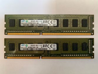 Samsung 4GB (2x2GB) DDR3-1600 PC3-12800U Desktop Memory Kit