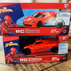 New RC SPIDER-MAN RACECAR REMOTE CONTROL AGES 8+