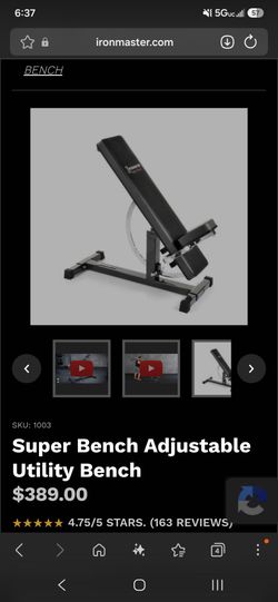 Ironmaster Super Bench with attachments