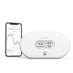 Airthings 2989 View Radon - Radon Monitor with Humidity & Temperature Detector - NEW