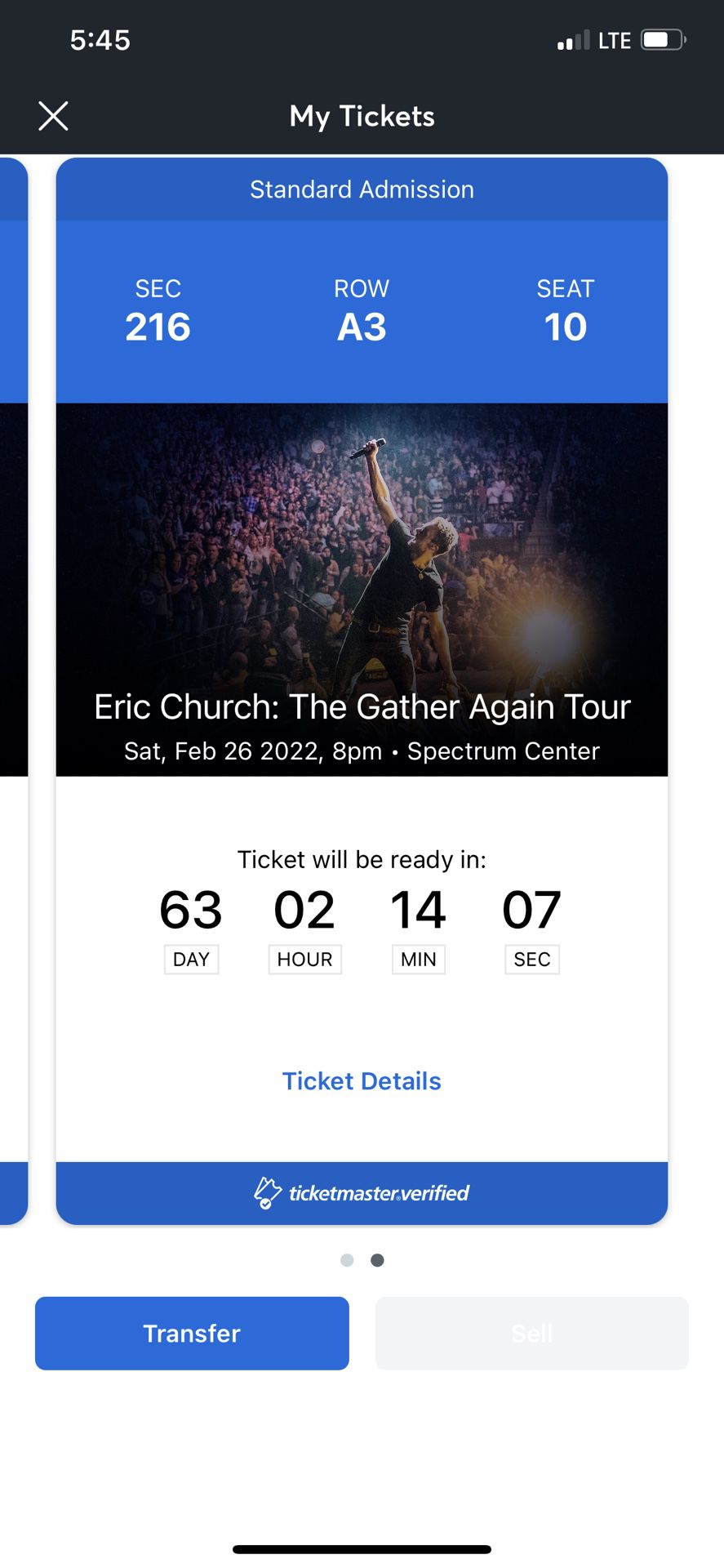 2 Eric Church Tickets Feb. 26