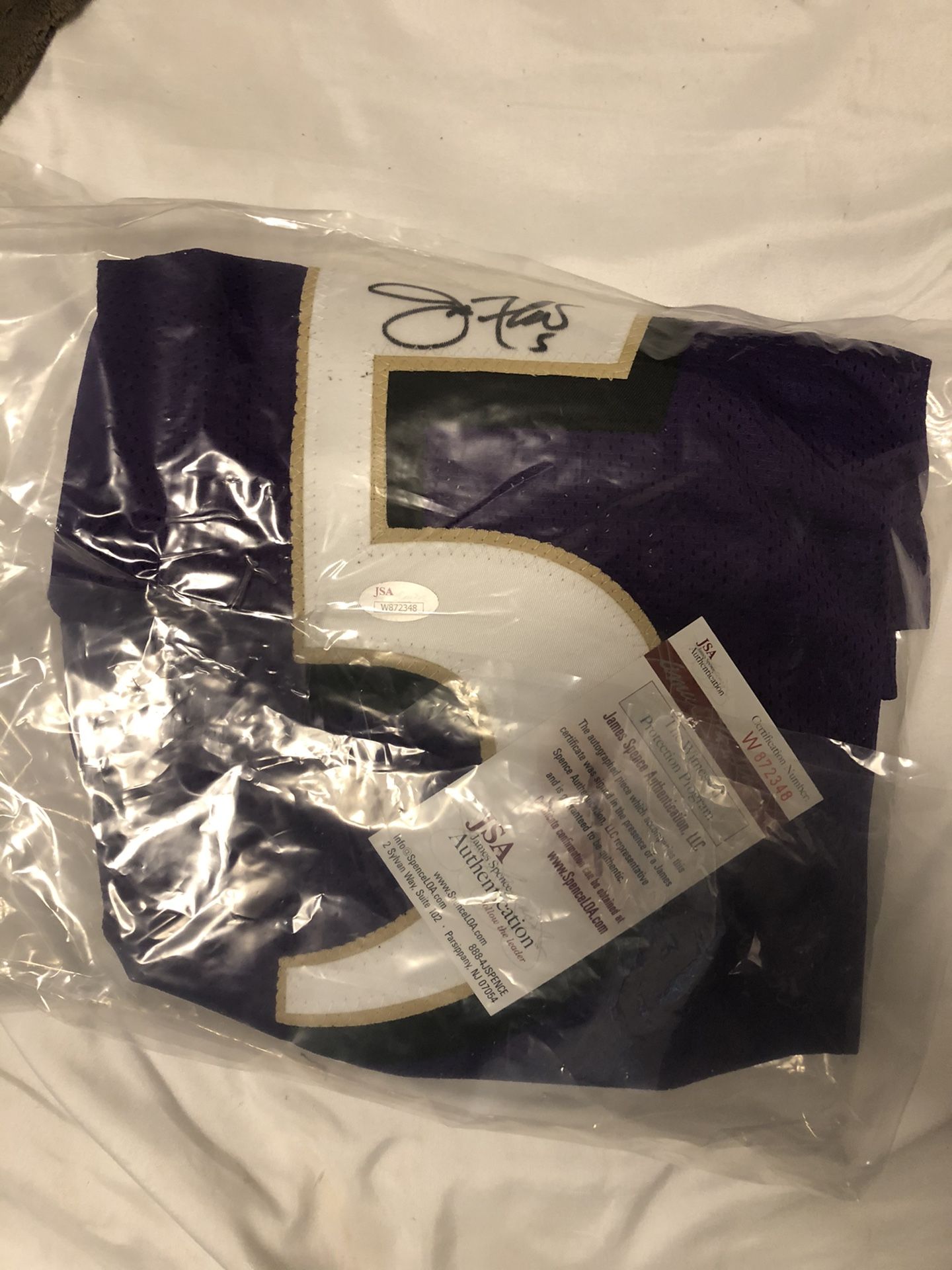 Ravens Joe Flacco Signed Jersey