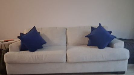 Ivory Color Couch/ Sofa