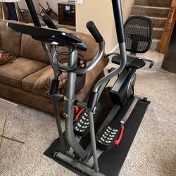 Elliptical and recumbent bike-Pro-form Hybrid Trainer