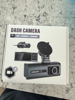 3 Channel 5G WiFi Dash Cam, 4K+1080P+1080P Dash Cam Front, inside and Rear with 64gb memory card