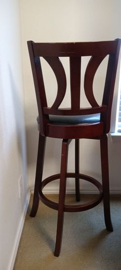 Swivel Wood Bar Stool