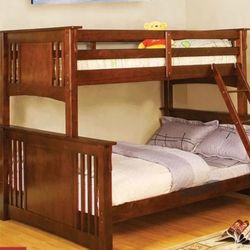 Wood Bunk beds Top Is Twin Bottom Full/Queen (Best Offer)