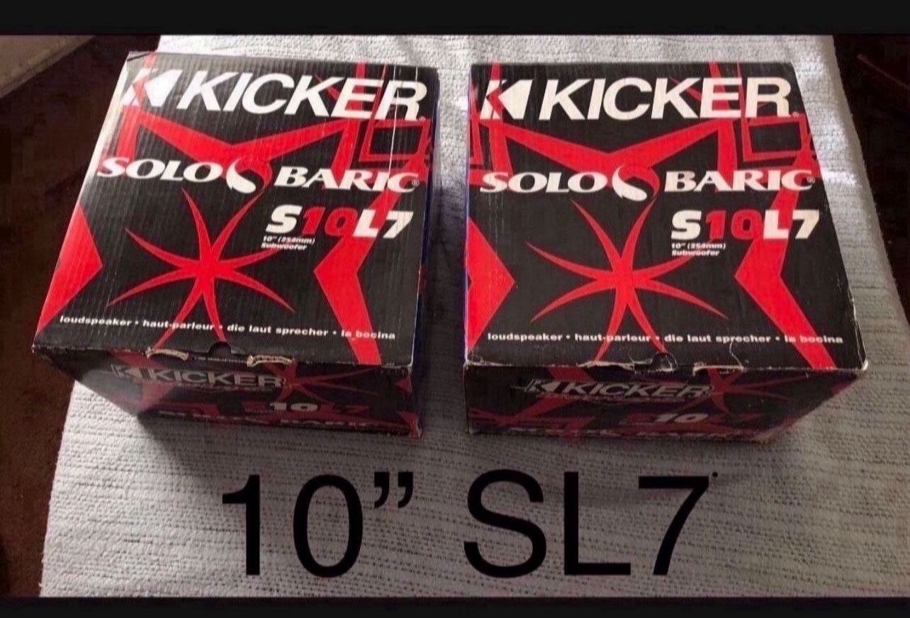 Kicker 10” L7 Solo-Baric (Old School, Brand New In The Box)