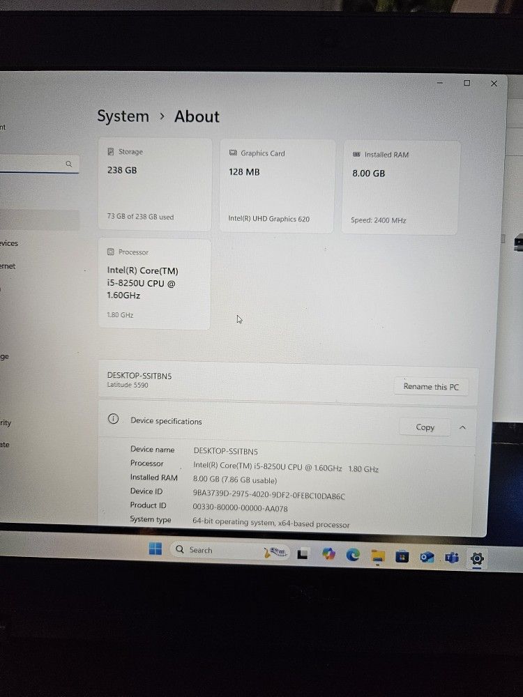Dell Latitude 5590 Intel Core i5