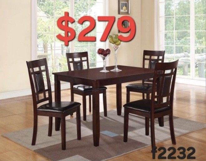 TABLE PLUS 4 CHAIRS SPECIALS DEALS FINANCIAMIENTO DISPONIBLE EASY CREDIT FINANCE NO MONEY DOWN