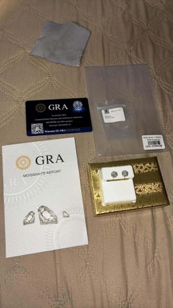 925 Sterling Silver Stud Moissanite Earrings 5mm