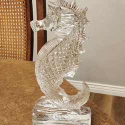 Waterford Crystal Heritage Seahorse Sculpture Figurine 
