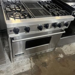 Viking 36” Dual Fuel Gas Range Stainless Steel