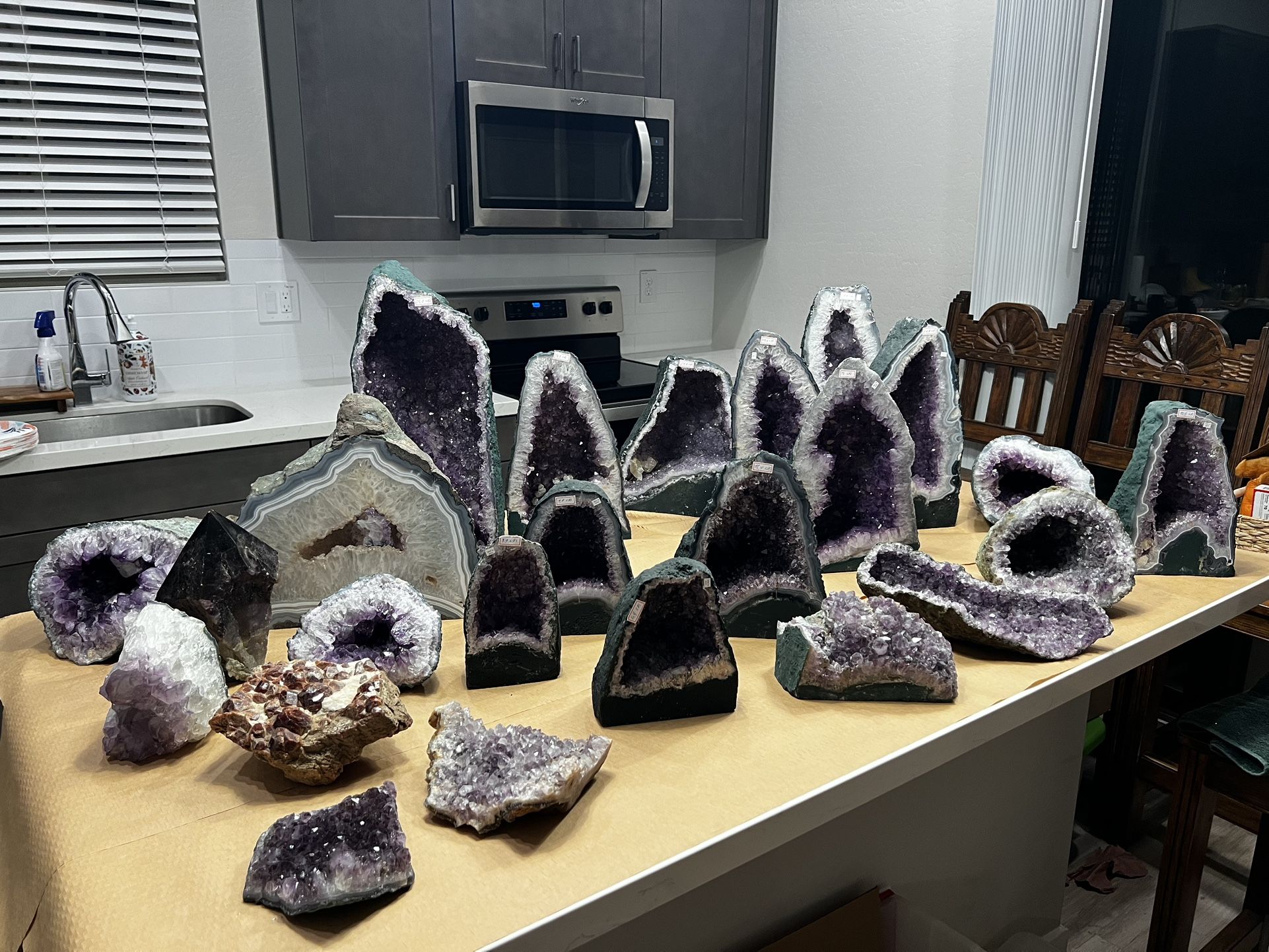Amethyst Cathedrals, Large Pieces, and Bowls!! (Malachite, Garnet, and more available for viewing!)