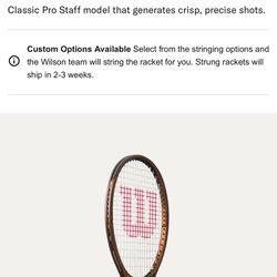 Wilson PRO STAFF 97 V 14 - Tennis Ball Collector Included