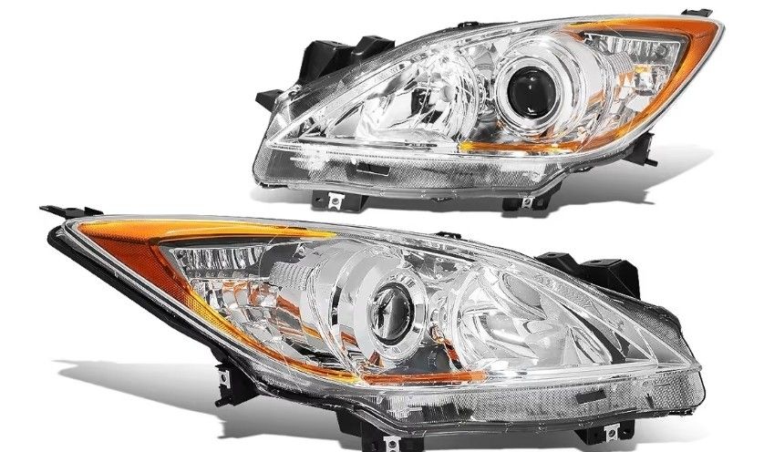10-13 mazda 3 clear headlights